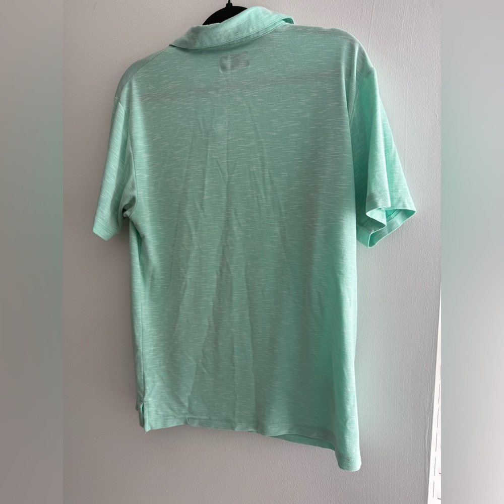PGA Tour Mint Men's Green Short Sleeve Collar Polo Golf Casual Shirt Medium - Picture 8 of 8